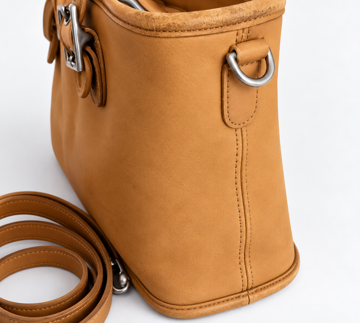 Vintage Coach Legacy 9063 Camel Leather Satchel Top Handle Bag